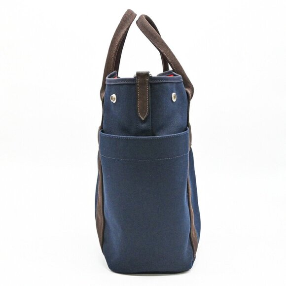 HERMES Navy Tote Bag - Picture 4 of 16